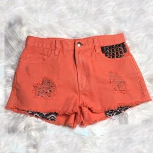 Forever 21 Distressed Denim Shorts